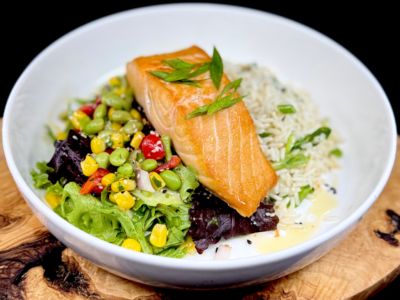 Honey-Sriracha Salmon Bowl